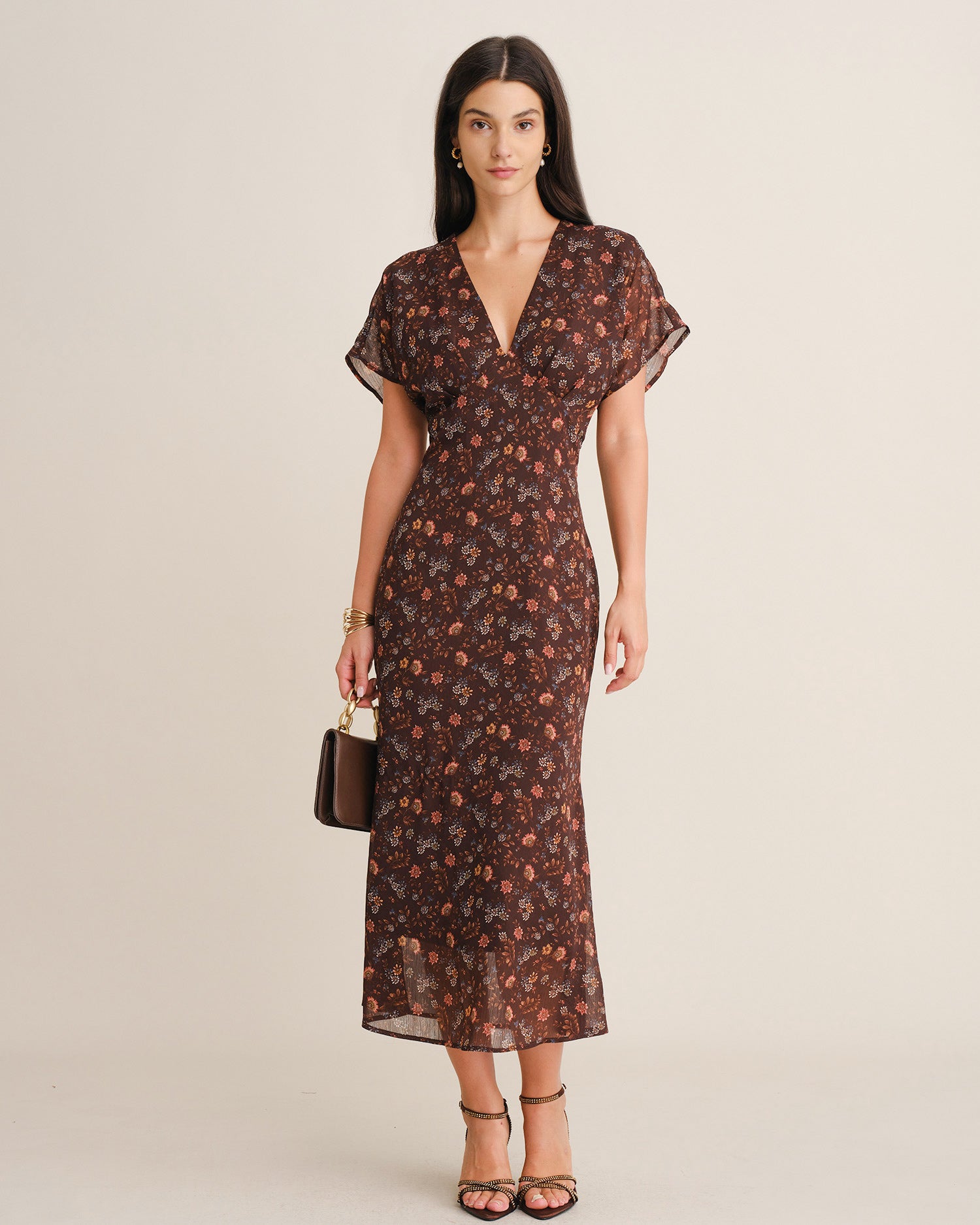 Women's Woven Polyester Maxi Dresses - RIHOAS