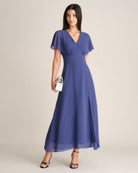 Women's Woven Polyester Maxi Dresses - RIHOAS - 02