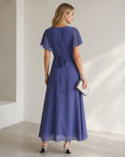 Women's Woven Polyester Maxi Dresses - RIHOAS