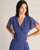 Women's Woven Polyester Maxi Dresses - RIHOAS - 03