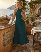 Women's Woven Polyester Maxi Dresses Dresses - RIHOAS