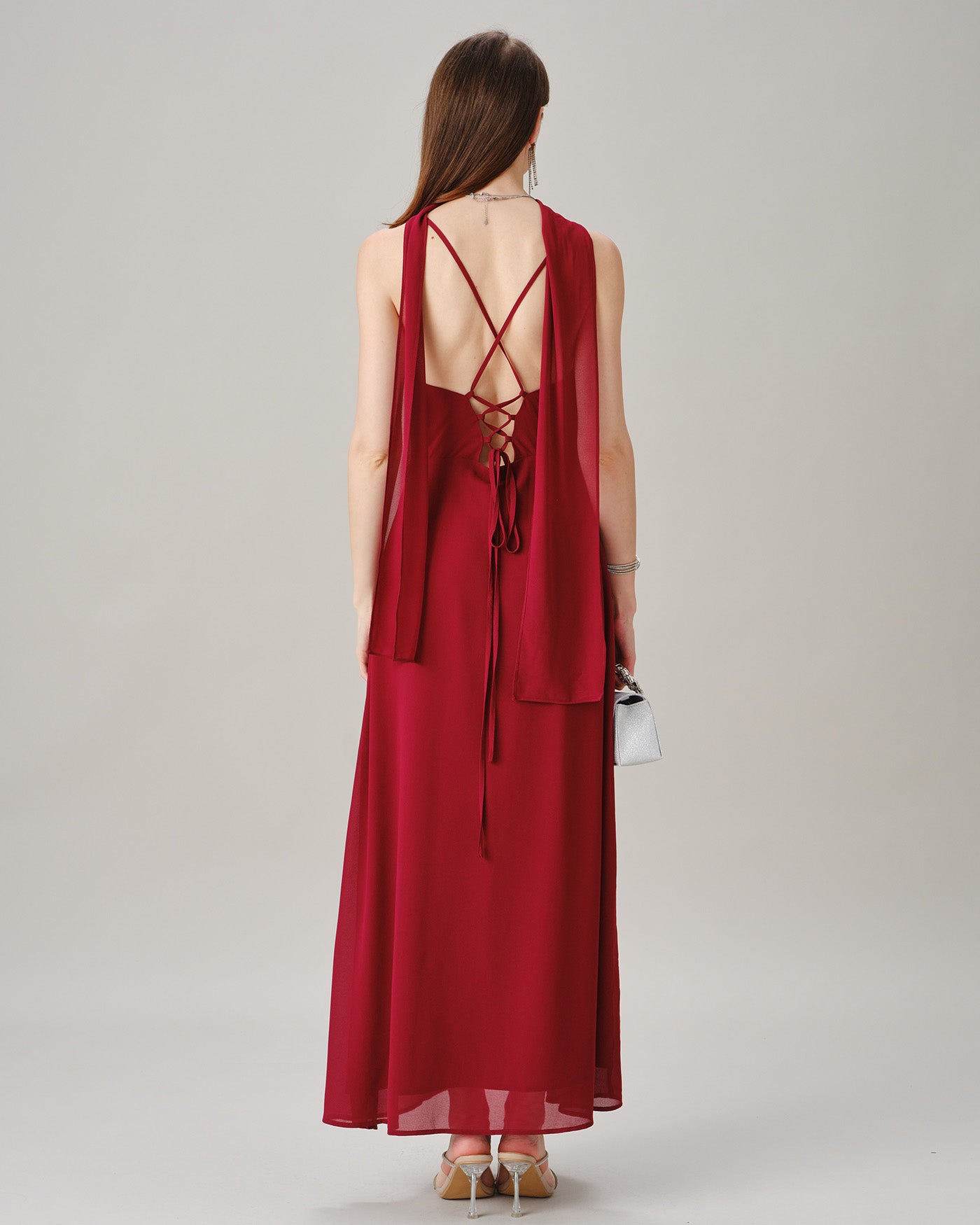 Women's Woven Polyester Maxi Dresses Dresses - RIHOAS