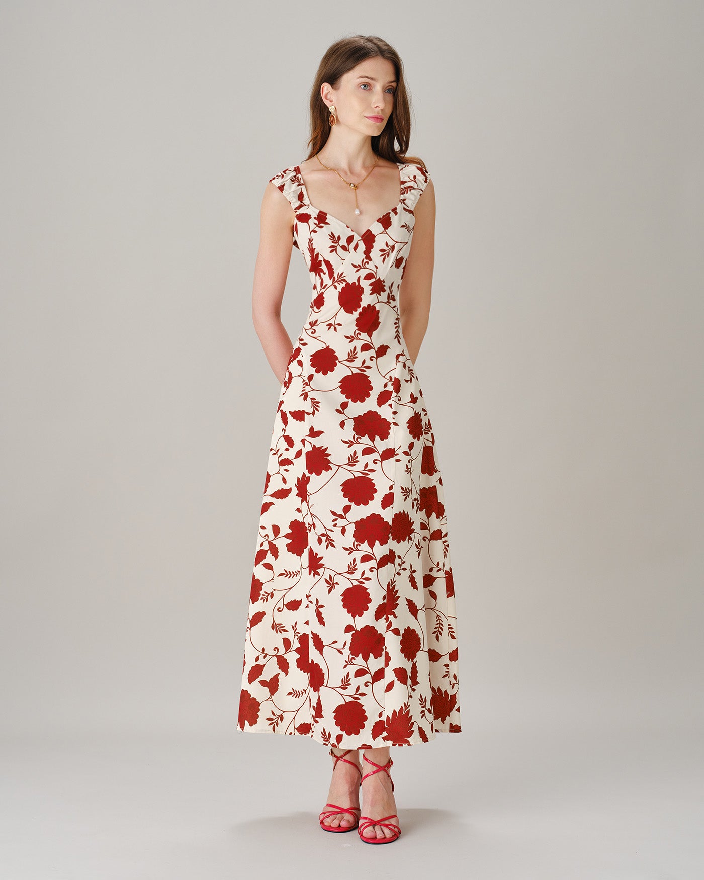 Women's Woven Polyester Maxi Dresses Dresses - RIHOAS