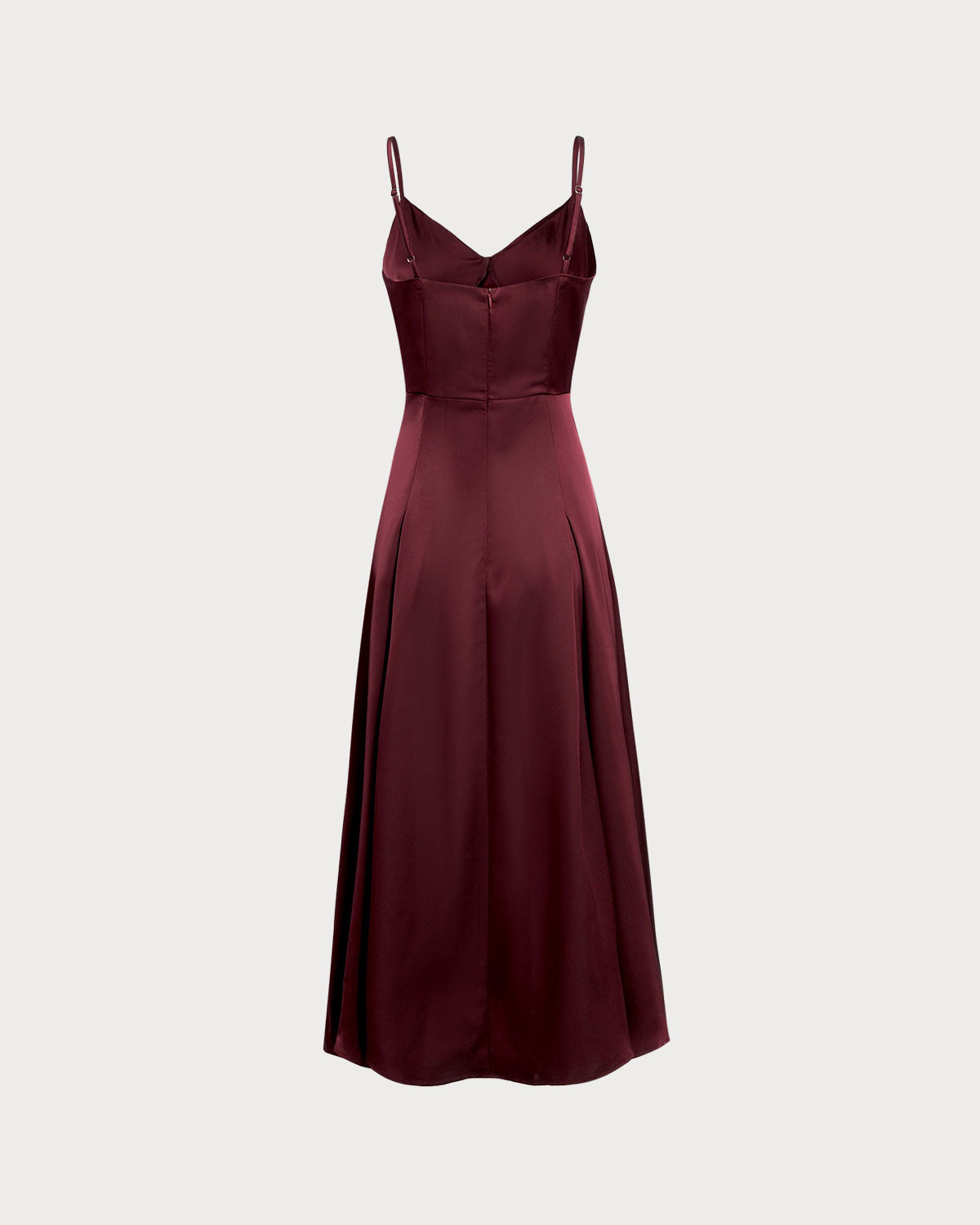 Wine Red Satin A-Line Slip Maxi Dress & Reviews - Wine Red - Dresses | RIHOAS Wine Red Satin A-Line Slip Maxi Dress & Reviews - Wine Red - Dresses | RIHOAS
