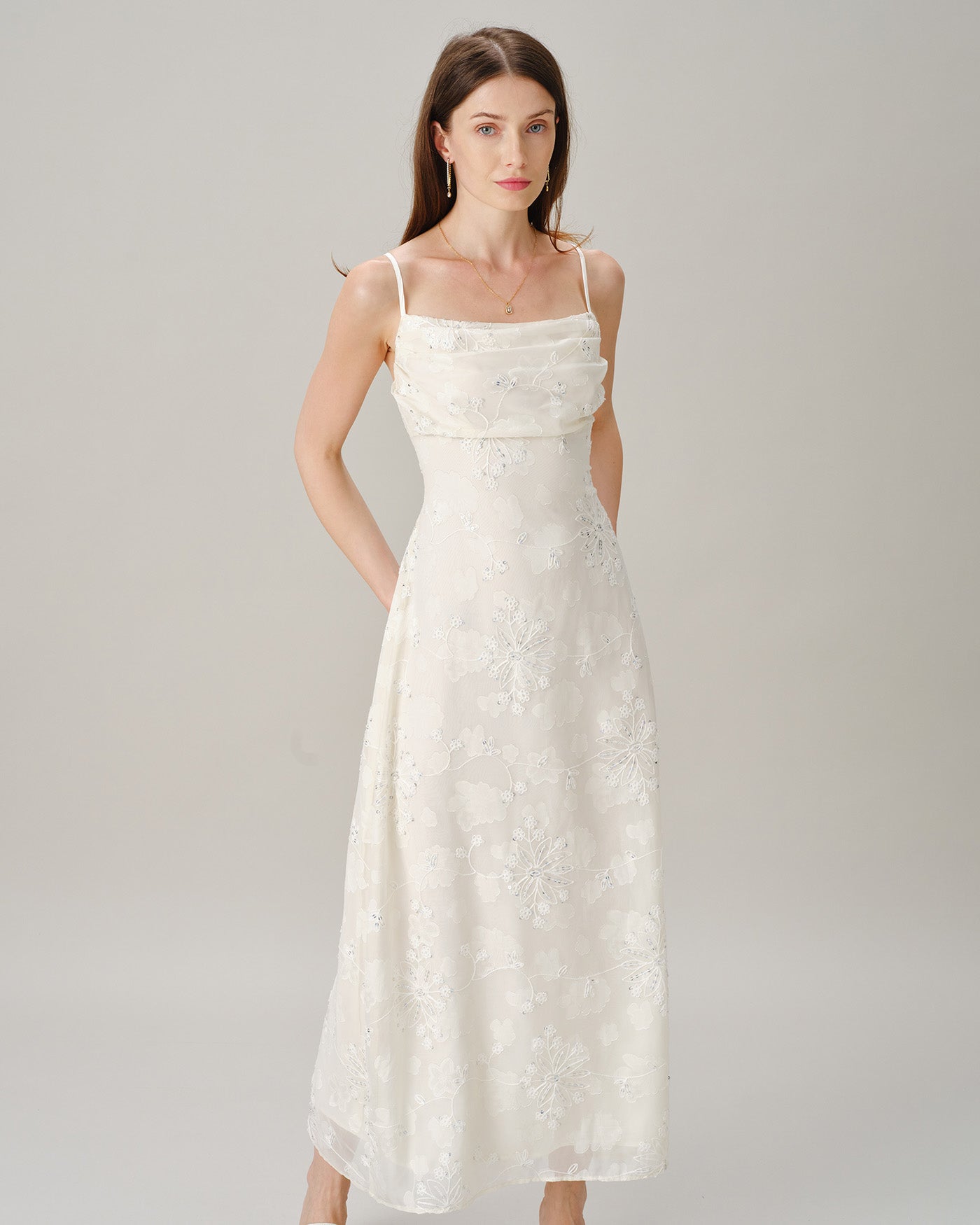 Women's Woven Polyester Maxi Dresses Dresses - RIHOAS