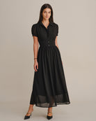 Women's Woven Polyester Maxi Dresses - RIHOAS - 03