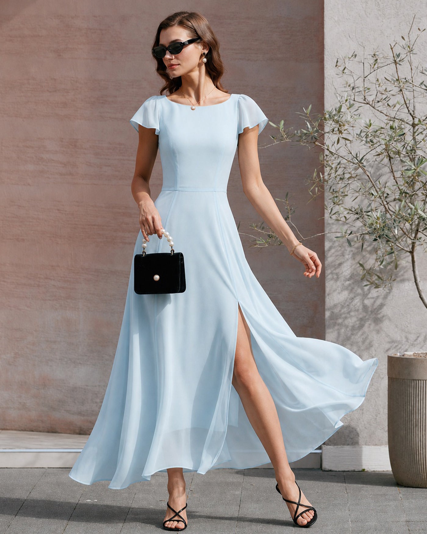 Women's Woven Polyester Maxi Dresses Dresses - RIHOAS