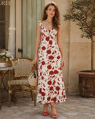 Women's Woven Polyester Maxi Dresses Dresses - RIHOAS