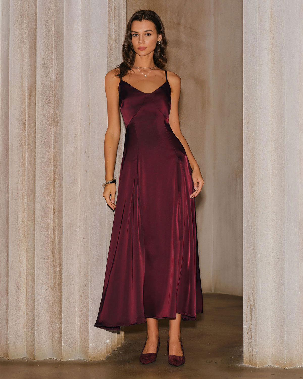 Women's Woven Polyester Maxi Dresses Dresses - RIHOAS