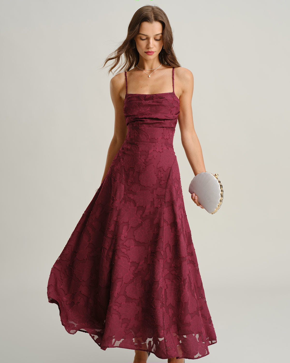 Rihoas Elegant Jacquard Formal Dress