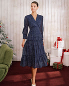 Women's Woven Polyester Mid-Length Dress Dresses - RIHOAS