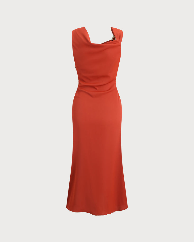 Women's Woven Polyester Mid-length Desress Dresses - RIHOAS
