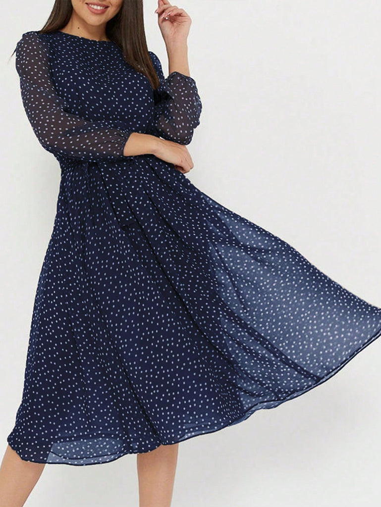 Women's Woven Polyester Mid-length Dresses Dresses - RIHOAS