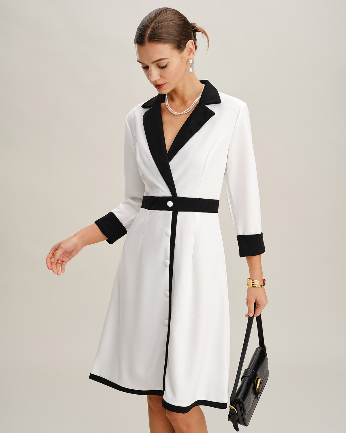 Women's Woven Polyester Mid-length Dresses Dresses - RIHOAS