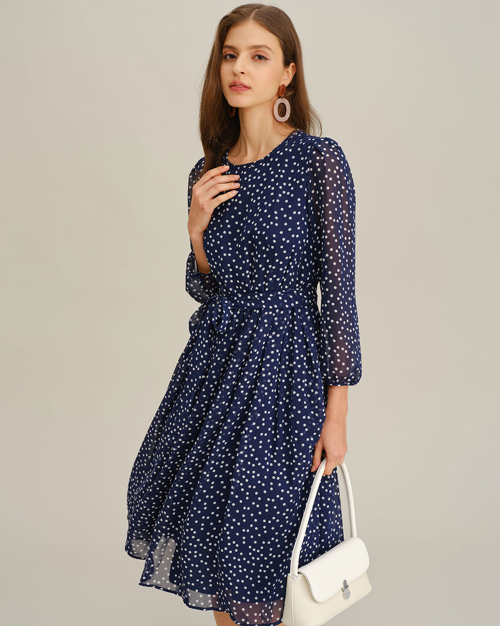 Women's Woven Polyester Mid-length Dresses Dresses - RIHOAS