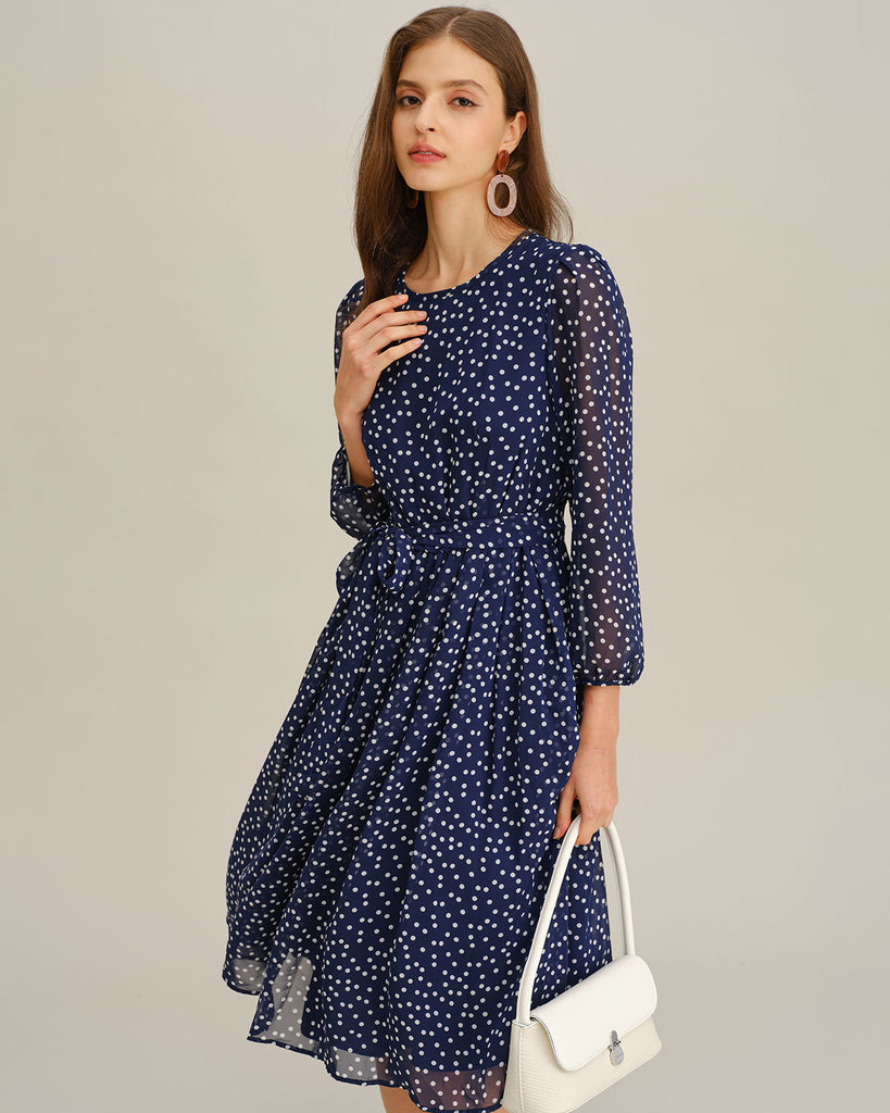 Women's Woven Polyester Mid-length Dresses Dresses - RIHOAS