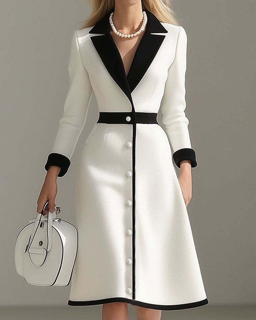 Women's Woven Polyester Mid-length Dresses White Dresses - RIHOAS