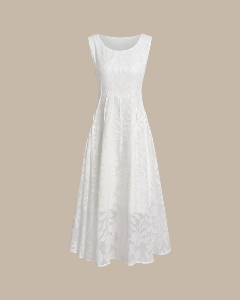 Women's Woven Polyester Midi Dress Apricot Dresses - RIHOAS
