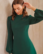 Women's Woven Polyester Midi Dress Dresses - RIHOAS