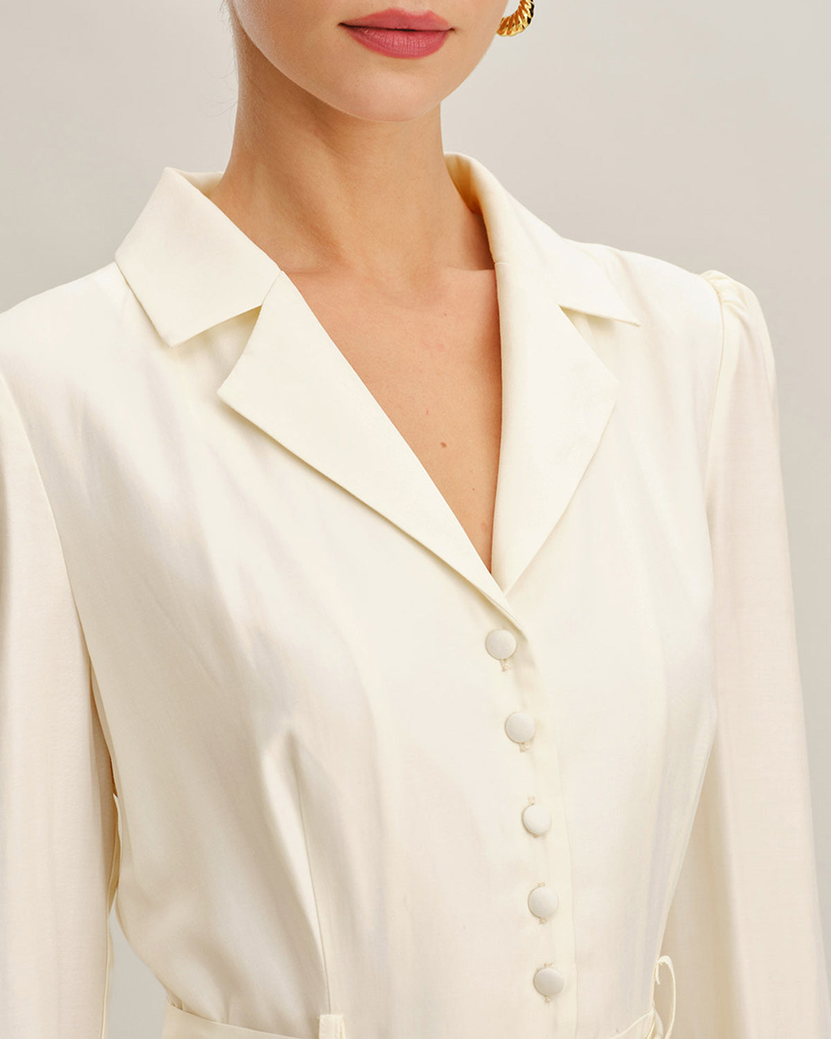 Women's Woven Polyester Midi Dress Dresses - RIHOAS