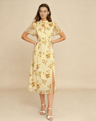 Women's  Woven Polyester Midi Dress Dresses - RIHOAS