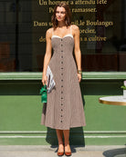 Women's Woven Polyester Midi Dress Dresses - RIHOAS