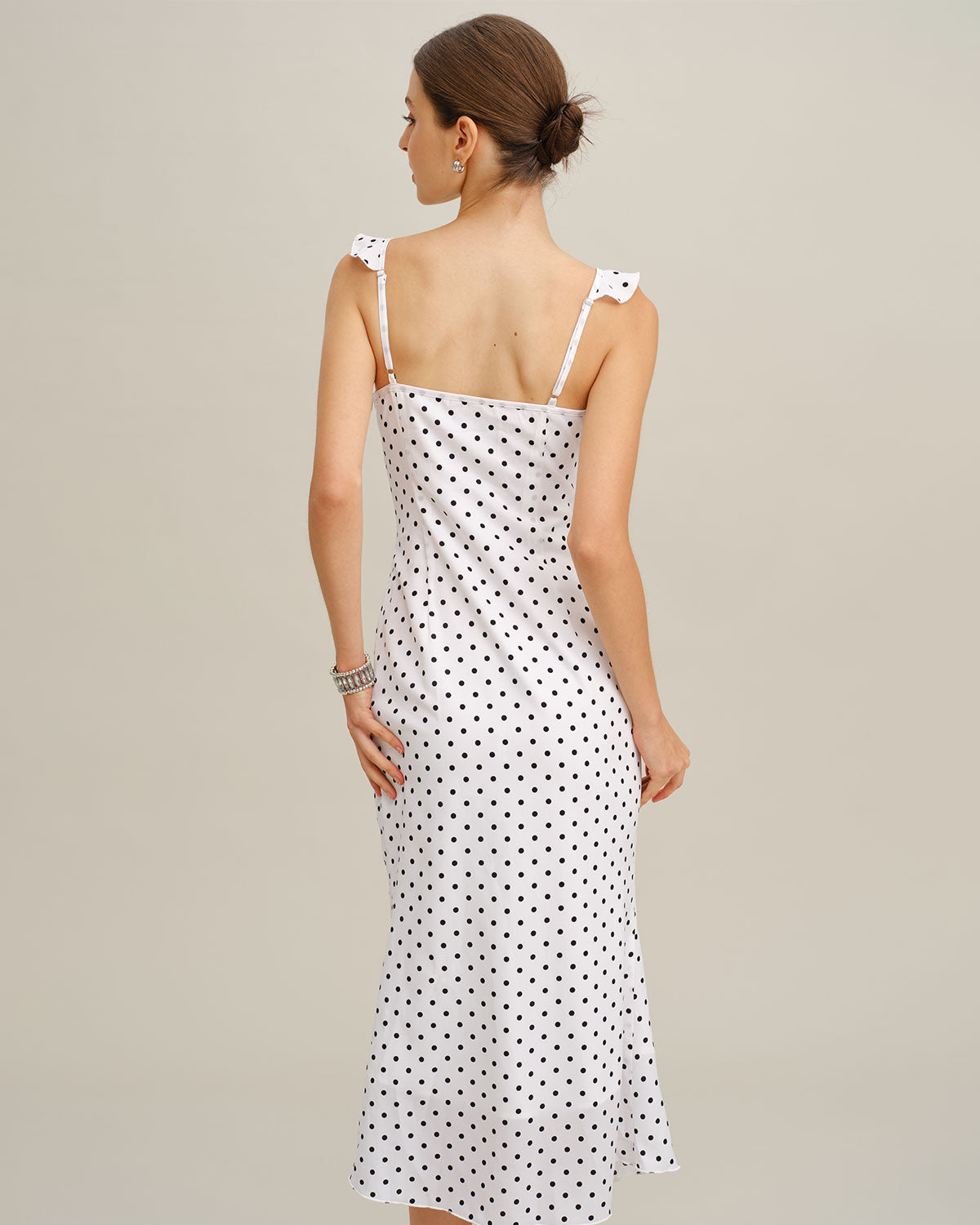 Women's Woven Polyester Midi Dress Dresses - RIHOAS