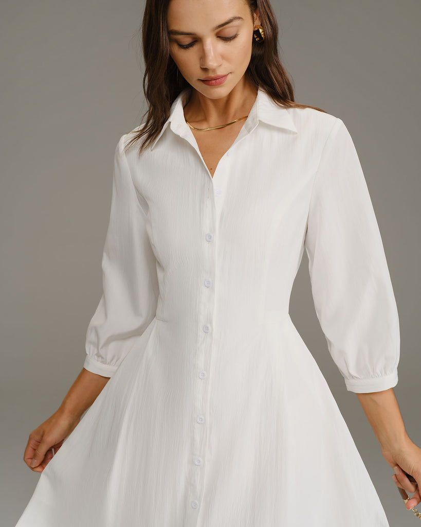 Women's Woven Polyester Midi Dress Dresses - RIHOAS