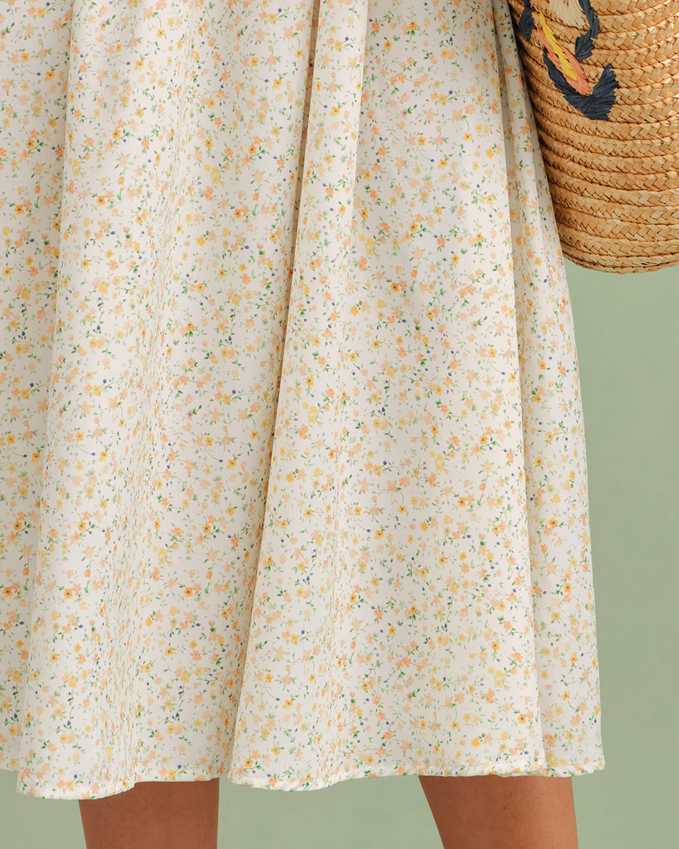 Women's Woven Polyester Midi Dress Dresses - RIHOAS