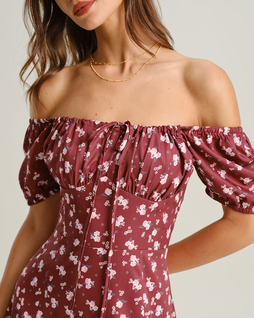 Women's Woven Polyester Midi Dress Dresses - RIHOAS