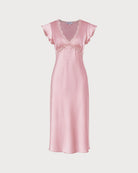 Women's Woven Polyester Midi Dress Dresses - RIHOAS
