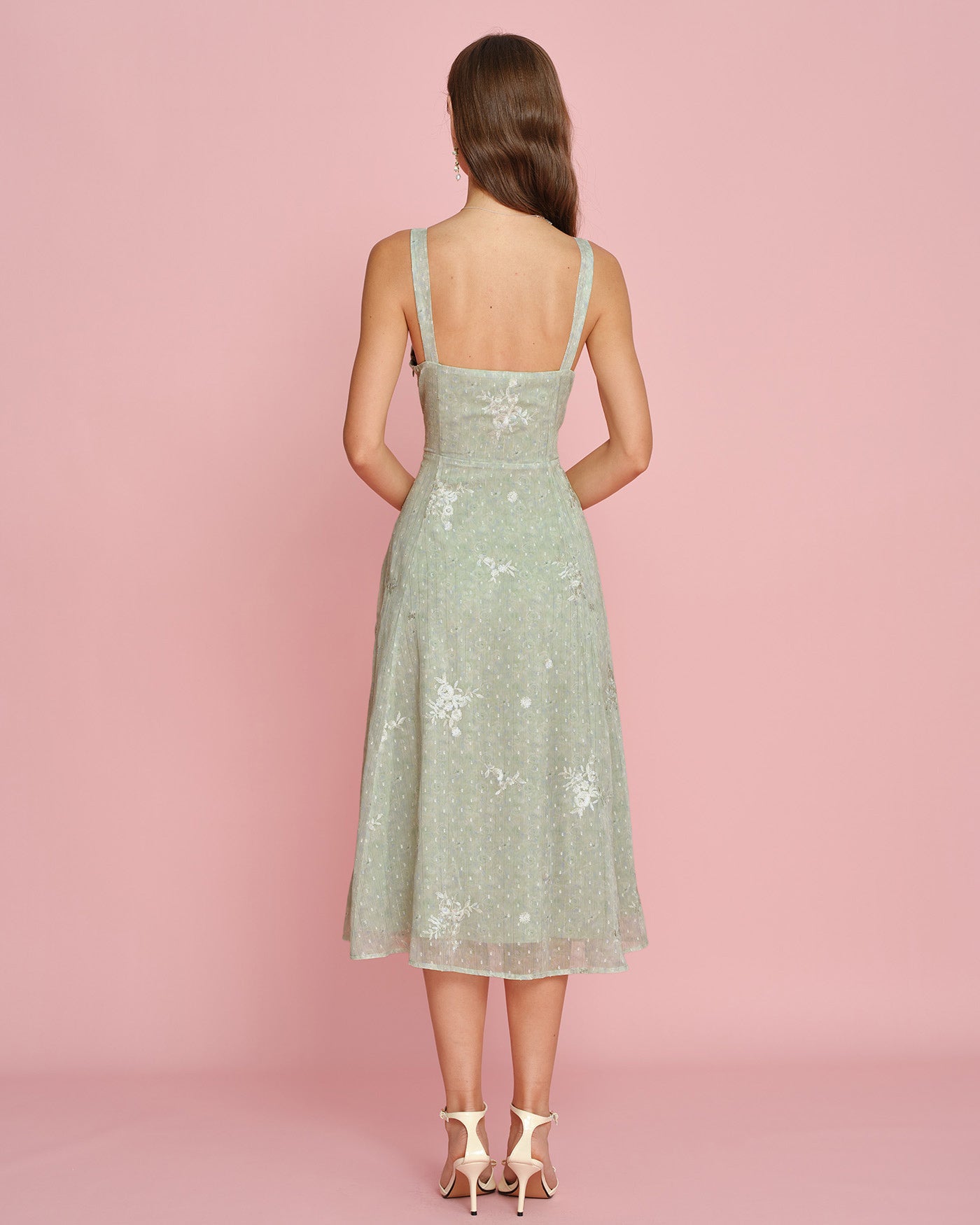 Women's  Woven Polyester Midi Dress Dresses - RIHOAS