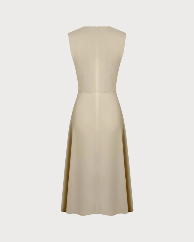 Women's Woven Polyester Midi  Dress Dresses - RIHOAS