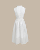 Women's Woven Polyester Midi Dress Dresses - RIHOAS