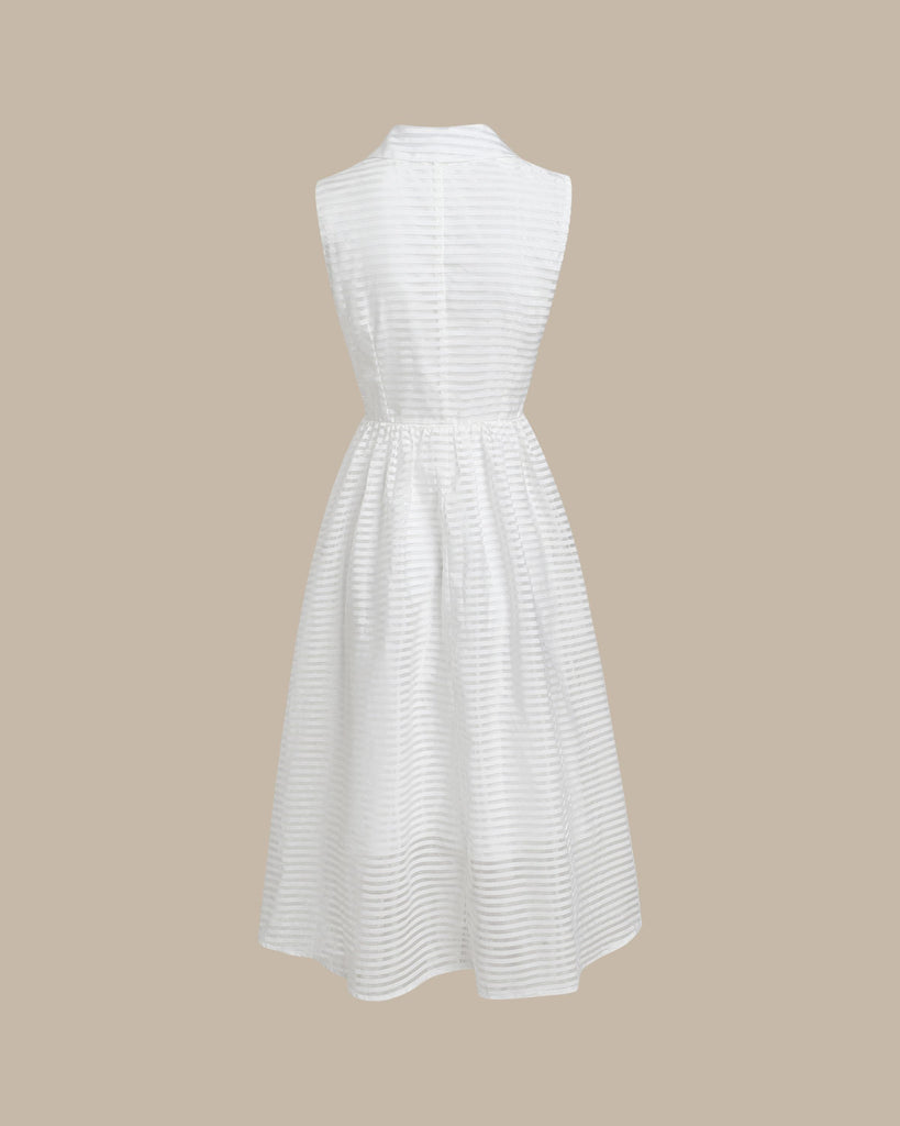 Women's Woven Polyester Midi Dress Dresses - RIHOAS