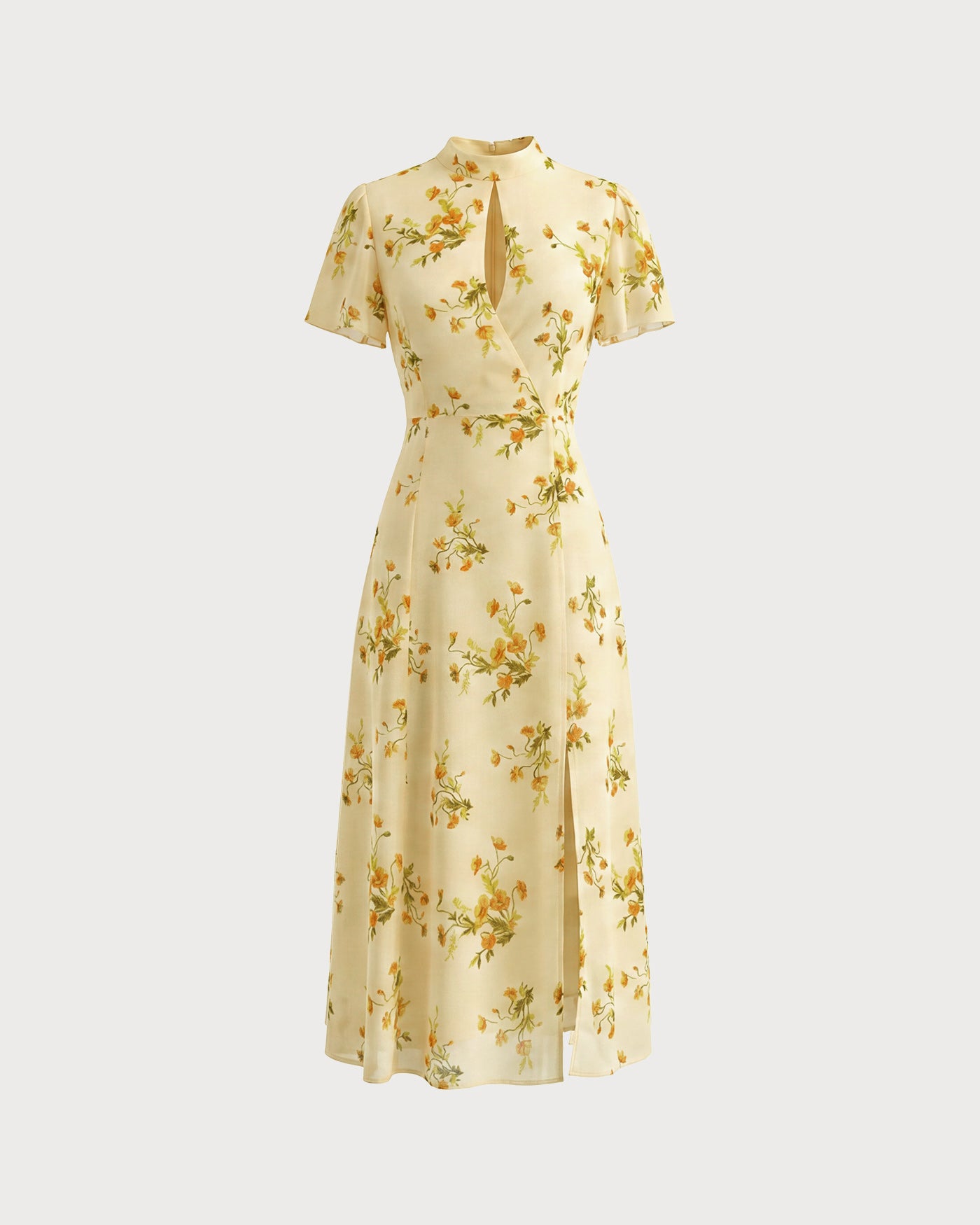 Women's  Woven Polyester Midi Dress Dresses - RIHOAS