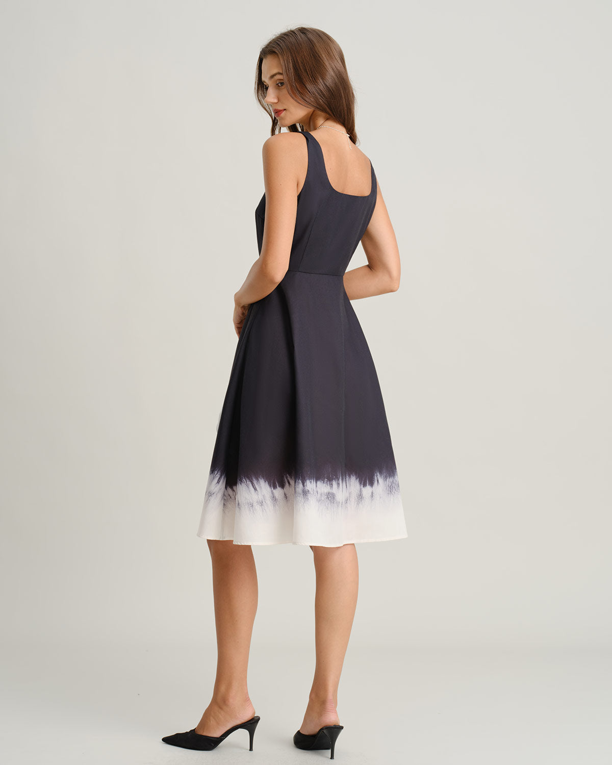 Women's Woven Polyester Midi Dress Dresses - RIHOAS