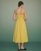 Women's Woven Polyester Midi Dress Dresses - RIHOAS