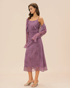 Women's Woven Polyester Midi Dress Dresses - RIHOAS
