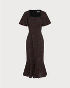 Women's Woven Polyester Midi Dress Dresses - RIHOAS