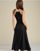 Women’s Woven Polyester Midi  Dress Dresses - RIHOAS