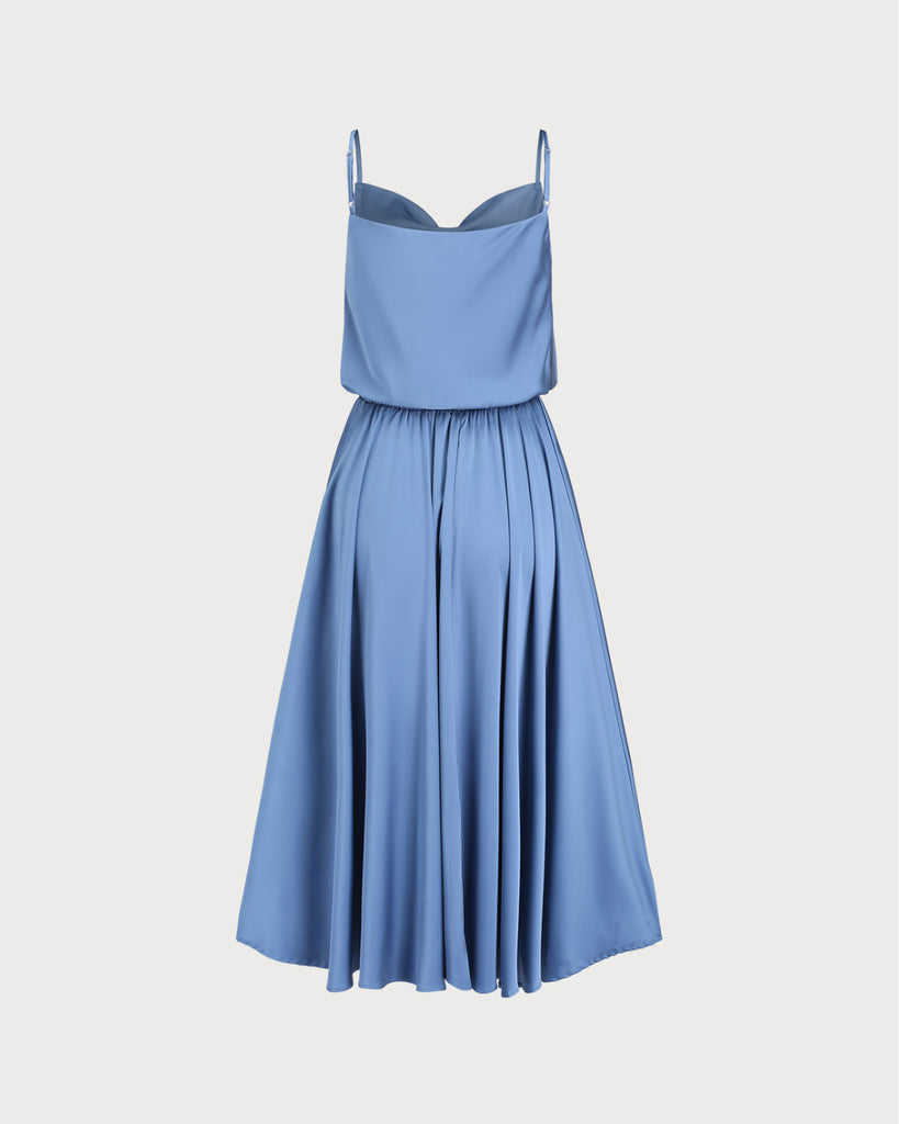 Women's Woven Polyester Midi Dress Dresses - RIHOAS