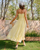 Women's Woven Polyester Midi Dress Dresses - RIHOAS