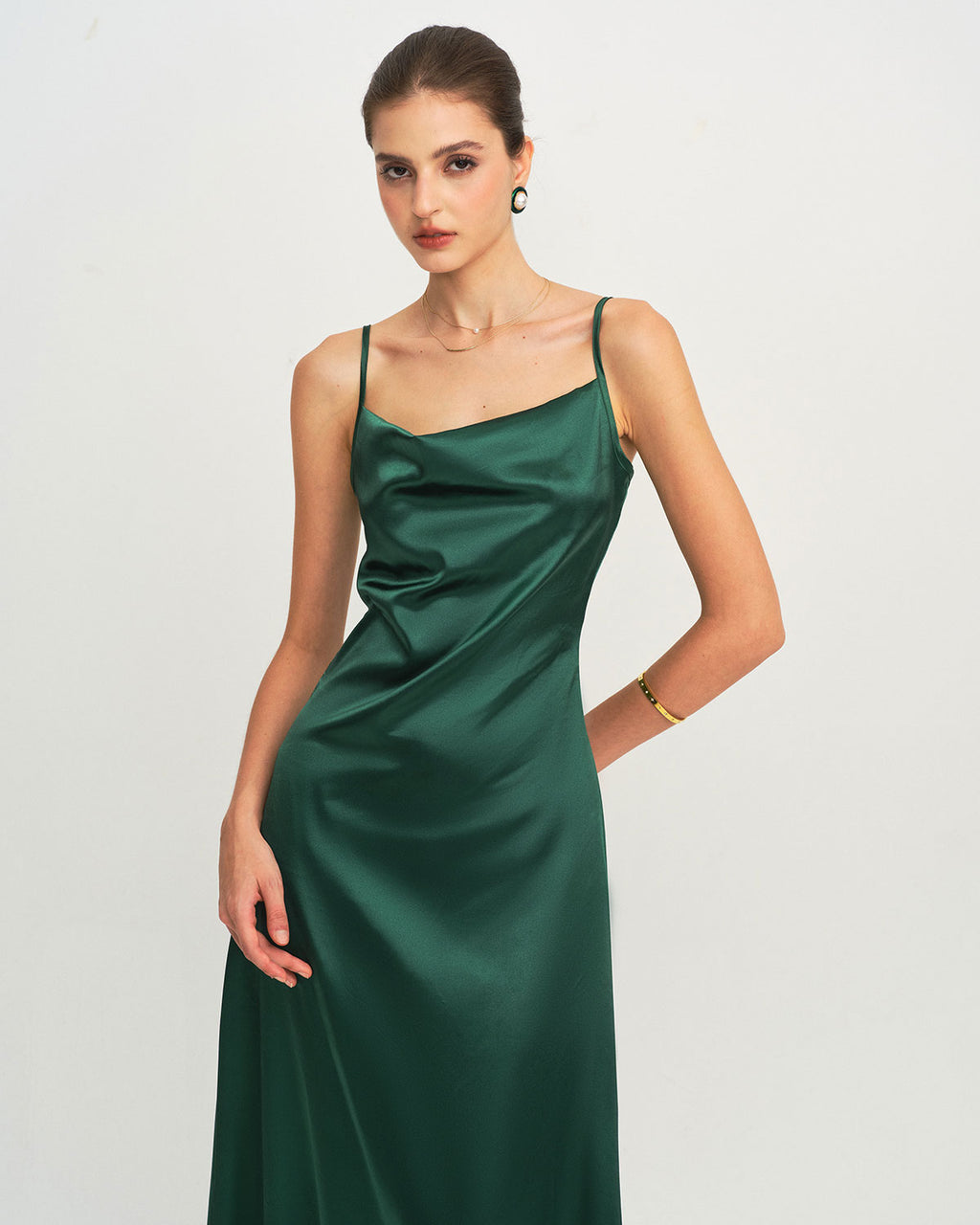 Women's Woven Polyester Midi Dress Dresses - RIHOAS