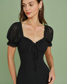 Women's  Woven Polyester  Midi Dress Dresses - RIHOAS
