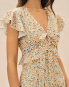 Women's Woven Polyester Midi Dress Dresses - RIHOAS