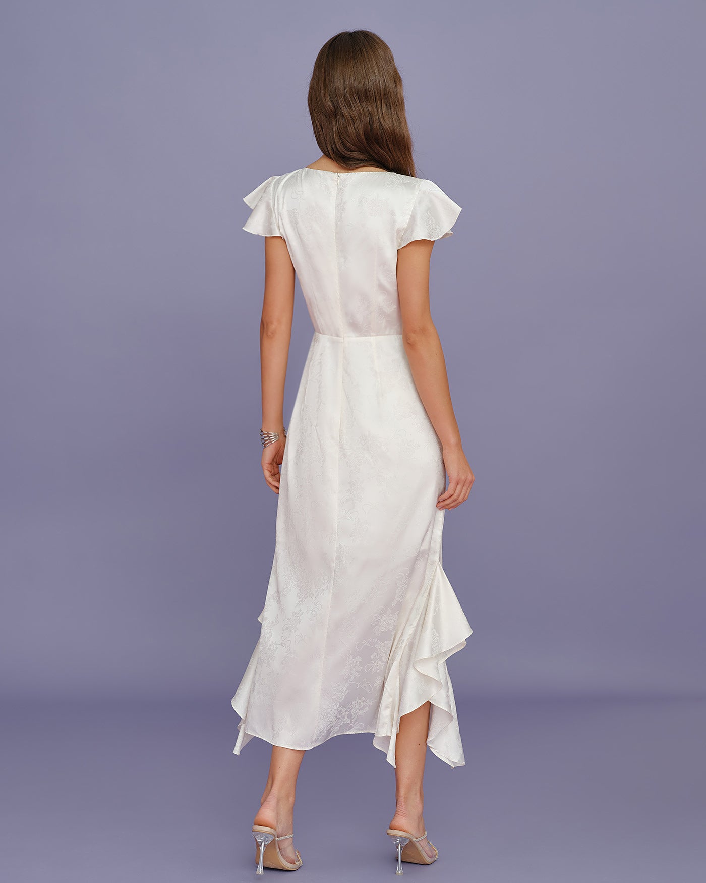Women's Woven Polyester Midi Dress Dresses - RIHOAS