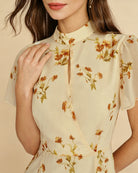 Women's  Woven Polyester Midi Dress Dresses - RIHOAS