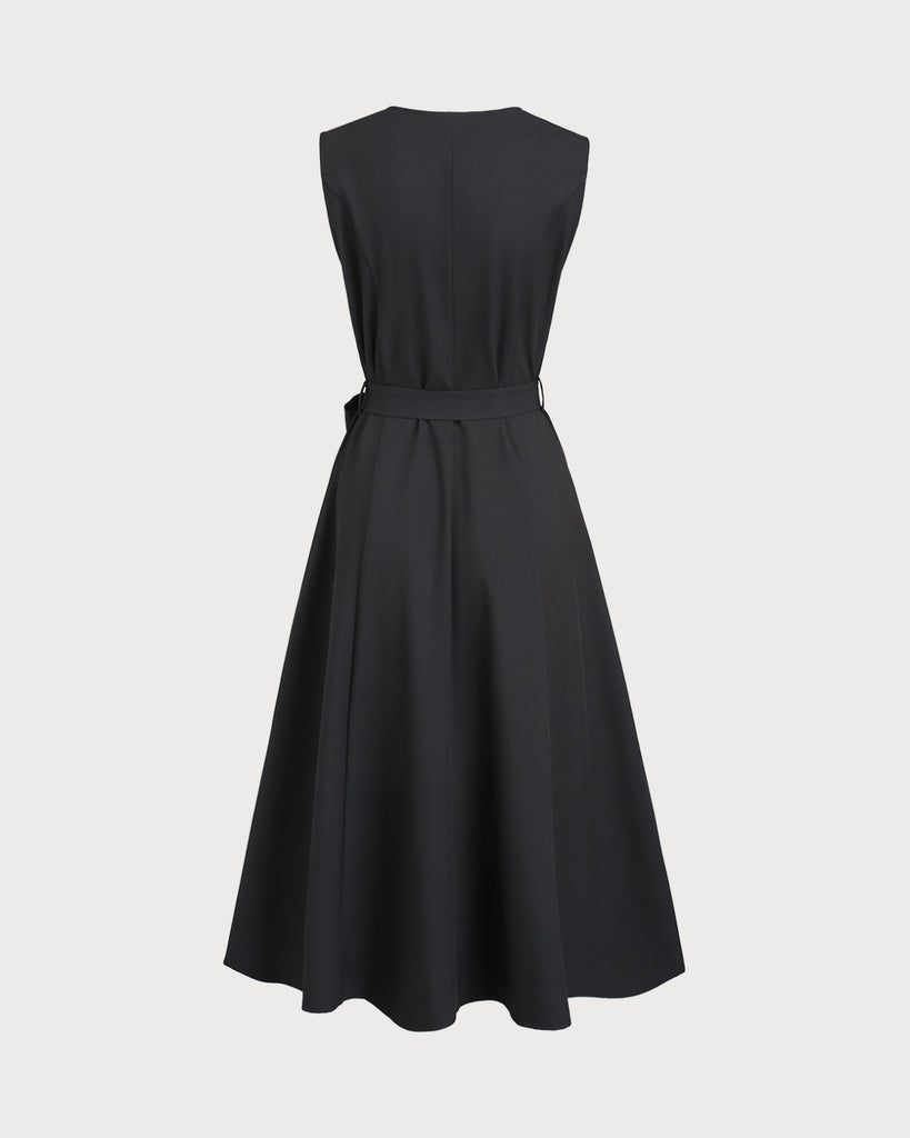 Women's Woven Polyester Midi Dress Dresses - RIHOAS