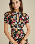 Women's Woven Polyester Midi Dress Dresses - RIHOAS